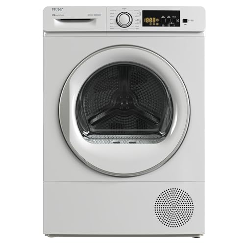 Sauber - Secadora BOMBA DE CALOR SERIE 5-DR8025V - 8 kg - E - 15 Programas - Iluminación del Tambor - Media Carga Avanzada - ENTREGA EN DOMICILIO CON INSTALACIÓN INCLUIDA