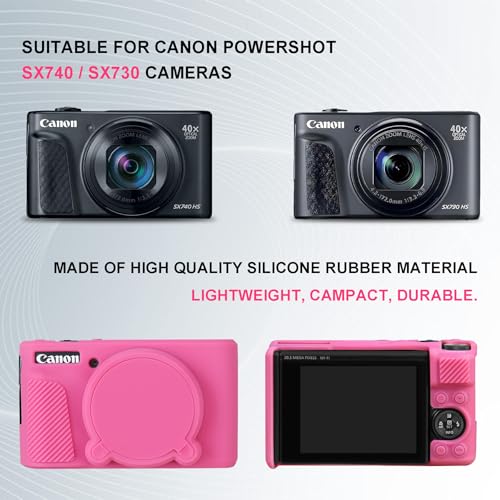 Funda para cámara Canon PowerShot SX740 HS en silicona suave miniatura 2