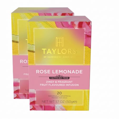 Taylors of Harrogate Rose Lemonade Infusion, 20 Teabags (Pack of 2)
