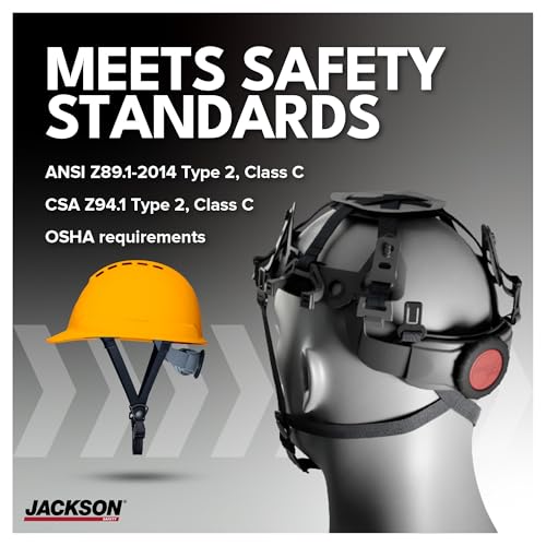 Jackson Safety Sentry2 Type 2 Cap Style Hard Hat - Vented Construction Safety Helmet with Side Impact Protection - CSA Z94.1 Type 2 Class C (Multiple Colors) by Jackson Safety - Image 6