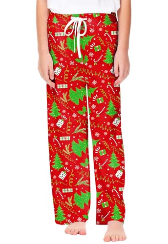 Image of Remimi Girl Boy Plaid Pants Drawstring Summer Casual Loose Bottoms 5-14 Years