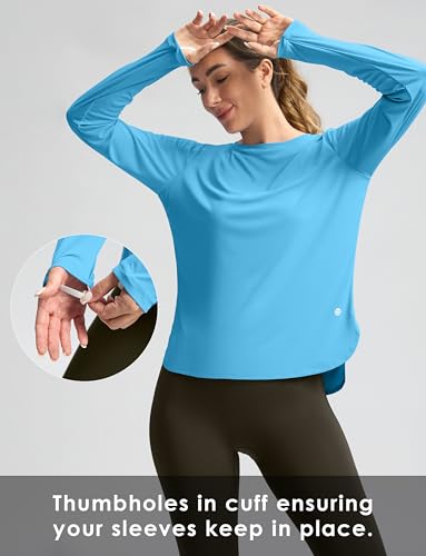 Image of Women's Sun Shirts UPF 50+ Long Sleeve UV Protection Shirt Lightweight Quick Dry Workout Hiking Tops for Women