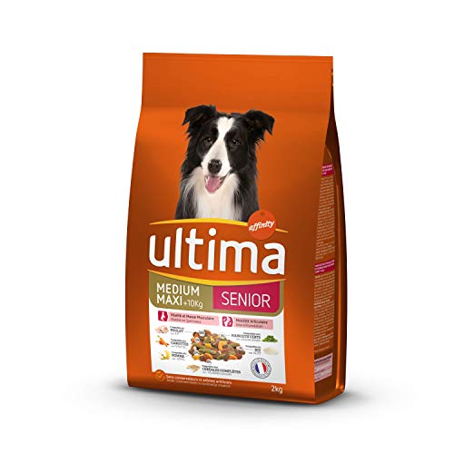 Ultima Pienso para Perros Medium-Maxi Senior con Pollo, Frutas y legumbres - 2 kg