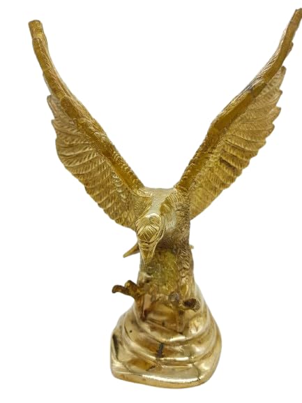 Shubh Sanket Vastu Big Brass Eagle Size 9.5 * 7 inch, wt 2.150 kg