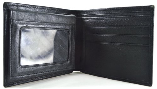 PYTHON SNAKE SKIN LEATHER MEN'S BIFOLD WALLET BLACK & WHITE NEW @ Genuineshop4
