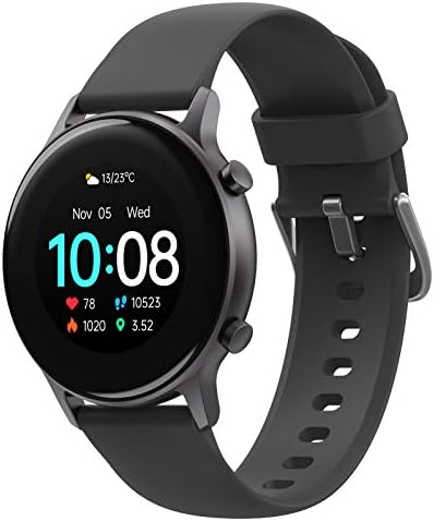 UMIDIGI Smart Watch Urun S, Activity Tracker for Women and Men, Fitness Tracker with Blood Oxygen Monitor and Heart Rate Monitor, 5ATM Waterproof Pedometer for iPhone and Android (Space Gray)