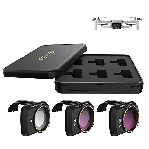 Ajcoflt Compatível com Mavic Mini Drone 3 pcs Conjunto de Filtro de Lente CPL ND8 ND16 Filtro Multi
