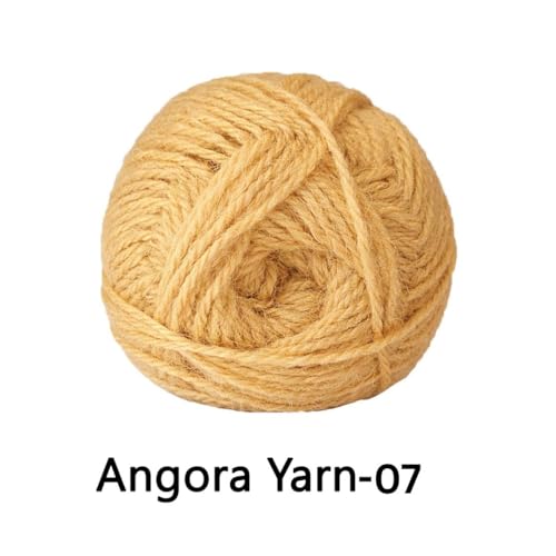 Image of VCR Light Orange Angora Knitting Yarn, Pack of 1, 100 Grams Hank, 256 Meters Length, 80% Flurry - 20% Acrylic Polyamide Soft Ball for Crochet and Knitting, Suitable for Baby Blankets, Cushion Covers