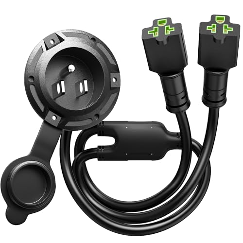 Cleyie Heavy-Duty 20A Dual Ac Port Plug
