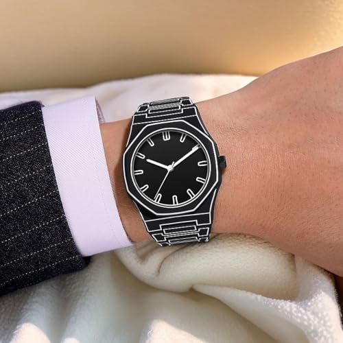 Image of WISEWALKER Men's Matte Analog Unisex Watch with Arabic Numerals Minimalist Wristwatch Stylish & Trending Fashion Watch