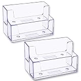 Contenido del paquete: 2 titulares de tarjetas de presentación (2 niveles), suficientes para el uso y reemplazo de su oficina y uso familiar; Tamaño de cada titular de tarjeta: aprox. 9.5 x 4.5 x 5.5 cm / 3.74 x 1.8 x 2.2 pulgadas