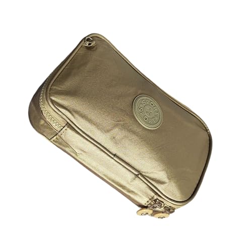 Estojo Escolar Box Organizador Grande com 72 Divisórias – Porta Canetas, Lápis e Acessórios com Alça – Multifuncional para Escola, Faculdade e Escritório Masculino e Feminino Premium Azul (Dourado)