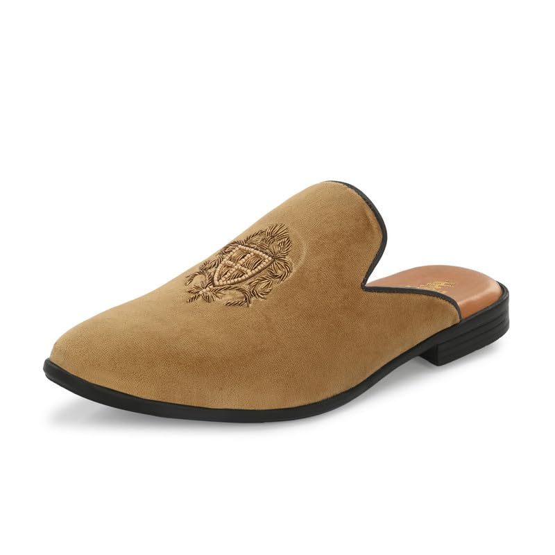 HITZ_6341 Mens Tan Leather Ehhnic Slip-On Shoes (B0CS2ZXZ7T) Amazon Price History, Amazon Price Tracker