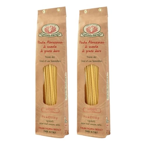 Rustichella D'Abruzzo, Spaghetti, 500g (Pack of 2)