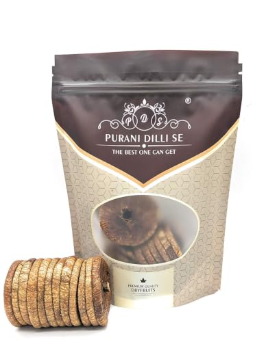 Image of Purani Dilli Se Anjeer 250g | Premium Jumbo Large Dried Figs | Rich in Fiber, Calcium & Nutrients | Naturally Sweet Soft Anjeer Dry Fruits | Healthy Snack for Daily Consumption, Gifting & Recipes