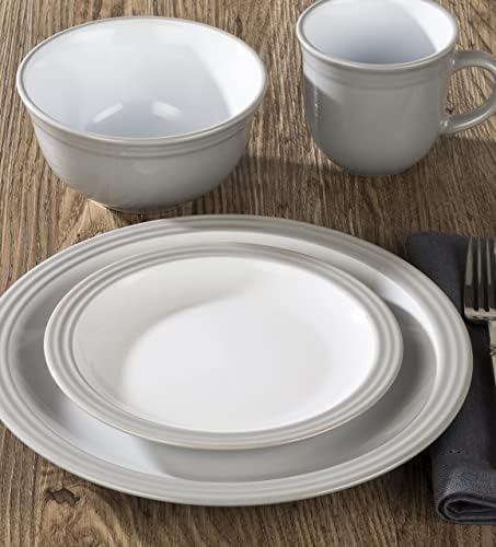 Waterside - 16 Piece Camden Dinner Set - Grey