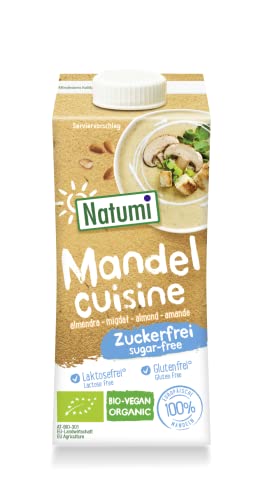 Natumi Bio-Mandel-Creamer, 15 x 200 ml – laktosefrei, zuckerfrei, glutenfrei, bio, vegan, hergestellt aus europäischen Mandeln, milchfreie, milchfreie Alternative