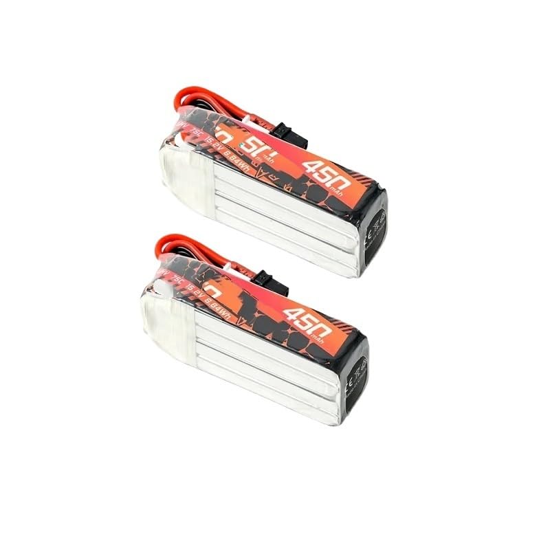 BETAFPV 2pcs Lava 450mAh 2S 7,6V LiHV 75C FPV Lipo-Akku | mit XT30-Anschluss, Wiederaufladbarer Lipo-Akku, für 2S FPV Racing Whoop Drohnen-Quadcopter wie Meteor85, Pavo Pico 2S