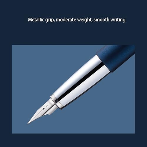 Miniatura 2 de Pluma estilográfica de metal de alta calidad con punta de acero inoxidable y mango ergonómico, impresionantes bolígrafos de lujo en caja de regalo