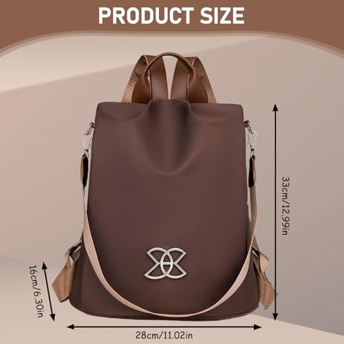 Mochila antirrobo elegante de gran capacidad con correa ajustable multiuso 2