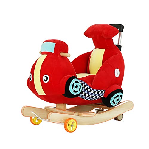 Schaukelpferd Schaukeltier Kinder Stuhl Baby trojaner Spielzeug Geschenk Kinderwagen massivholz niedlich Holz Shake…