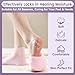 TEAWOO 2 Pairs Silicone Socks Gloves Set for Dry Cracked Feet Hands, Silicone Moisturizing Socks for Women, Hand Foot Care, Spa Gel Socks Gloves After Pedicure (Socks Fits Up to Size 10)