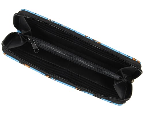 Bioworld Sesame Street Cookie Monster Allover Design Zip Around Closure Faux Leather Wallet For Women3