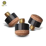 CZ Store® Końcówki do Kija Bilardowego|20 Sztuk|✮✮Dożywotnia Gwarancja✮✮-Wkręcane Końcówki do Kija Bilardowego 10 mm-Skórzane Pomerance z Pudełkiem do Przechowywania