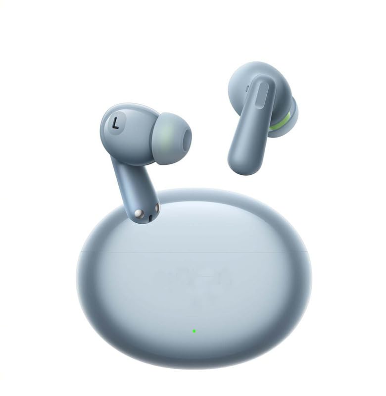 Image of Earbuds for One-Plus Nord 4 Earbuds Original Like True Wireless Bluetooth in-Ear Headphones Earphones TWS with Mic, Touch Controls, Deep Bass, Sports (38 Hours Case, OPBD3R1)