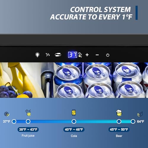 Image of Tylza Under Counter Drawer Fridge 24 Inch, Built-in /Freestanding Beverage Refrigerator for Home and Commercial Use, Stainless Steel Material, Fast Cooling, Low Noise, Black