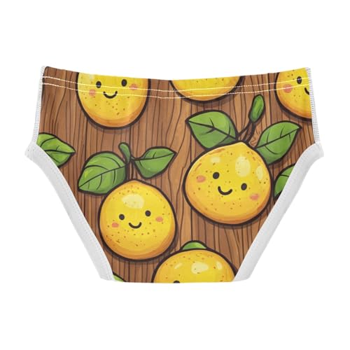 KLL Wood Lemons Toddler Boy Comfort Briefs Cute Children Undies2
