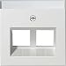 Produktbild Gira 2640 27 Steckdosenabdeckung, RJ-45, Farbe: Weiß