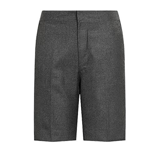 Pantalones cortos para niños con bolsillos cómodos y cintura elástica estilo uniforme 1