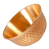 Abaodam Cuenco Metálico Martillado Dorado 7 CM, Tazón para Mezclar y Servir Alimentos, Adecuado para Yoga y Rituales Hogar