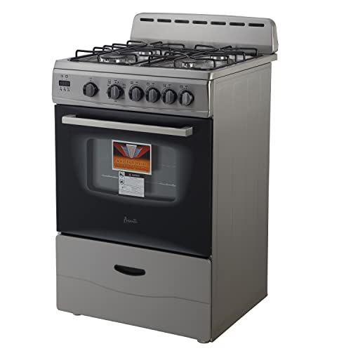 Avanti Gr2416Css 24" Gas Range With Sealed Burners, In Stainless Steel #TOP1