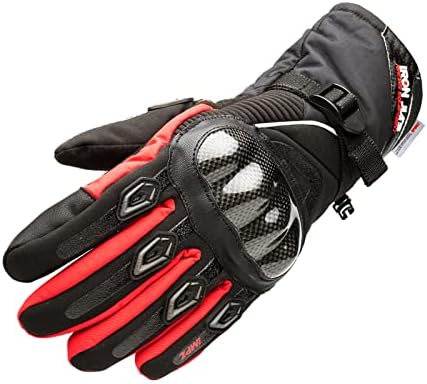 BORLENI Winter Motorcycle Gloves Waterproof Motorcycle Riding Gloves Warm Windproof Motorcycle Gloves for Men Women