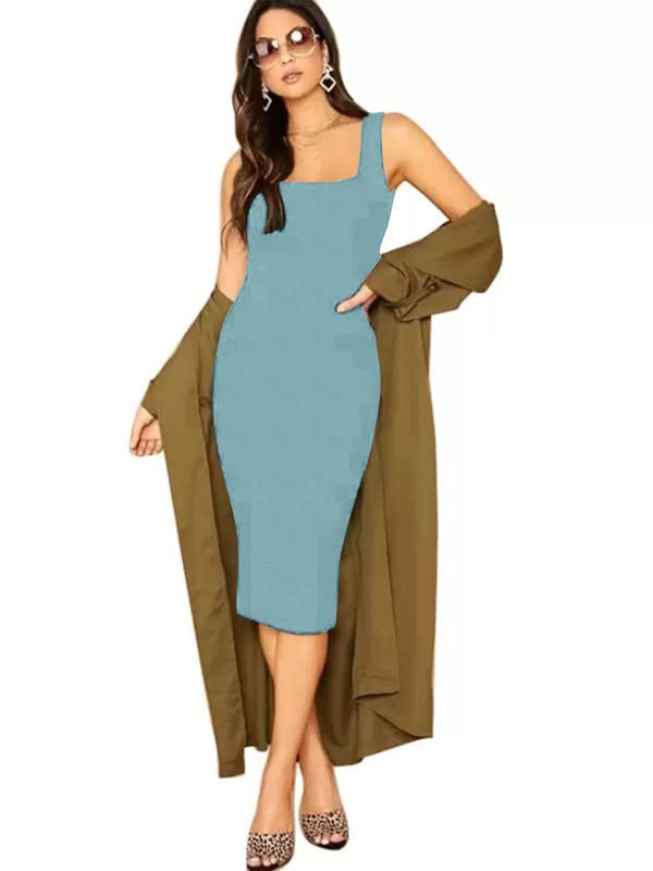 Image of Alekya Women's MIDI Bodycon Dress One Piece Dress for Women | Dress for Girls | Womens Dress for Festivals, Everyday Use & Special Occasions [TC-007-00]