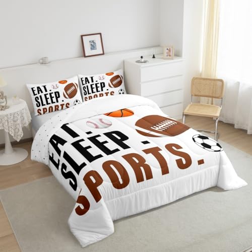 Image of Feelyou Sports Comforter Set King Size for Kids Boys Girls