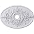 Ekena Millwork CM21X30AL Alexa Ceiling Medallion, 30 3/4"W x 21/14"H x 3 7/8"ID x 1 5/8"P, Factory Primed