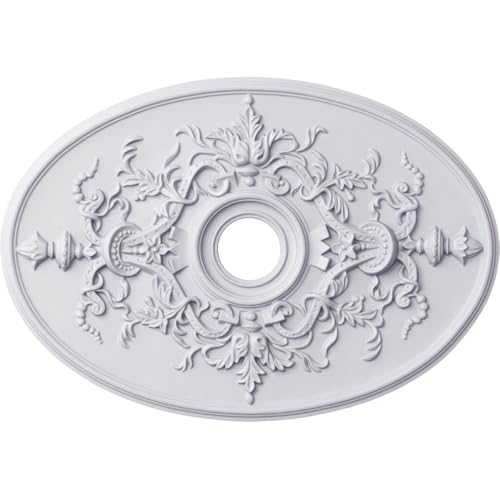Ekena Millwork CM21X30AL 21 1/4-Inch W x 30 3/4-Inch H x 1 5/8-Inch P Alexa Ceiling Medallion by Ekena Millwork - Used condition - US$48.48