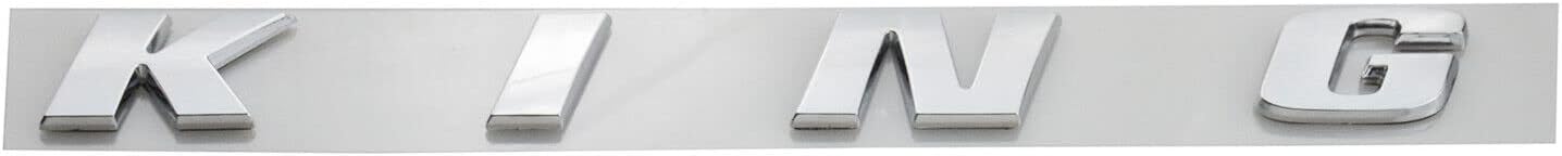 2pack King Ranch Emblems Side Fender Letter Kingranch Sticker Badge 3D Logo Replacement for 150 250 350 (Chrome)