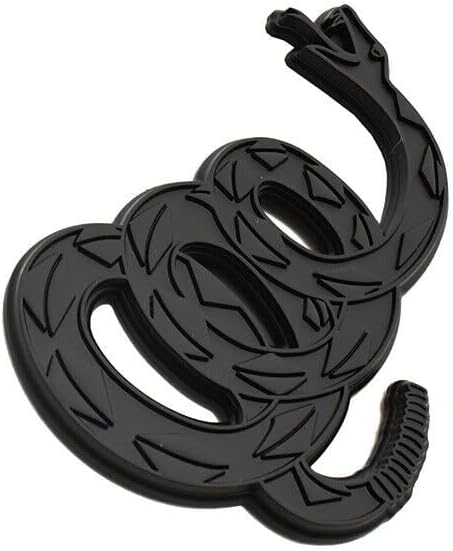 1Pc Dont Tread on Me Metal Car Sticker Gadsden Flag Auto Emblem 3D Snake Decal for Automotive Truck Motorcycle (Matte Black) - Image 3