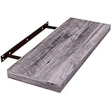 Einfache Montage, freischwebend (verdeckte Befestigung ohne sichtbare Winkel) - Das Regalset bietet die verschiedensten Gestaltungsmöglichkeiten, nach Ihren Meinung DIY zum Hängen. Die passenden Wandhalterungen werden mitgeliefert und sind bereits auf der Rückseite integriert. Mit Schrauben, Dübeln sowie einer Anleitung lässt das Wandregal sich nahtlos an die Wand anbringen