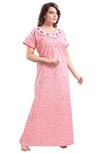 TRUNDZ Women's Cotton Printed Maxi Nighty - Image 3