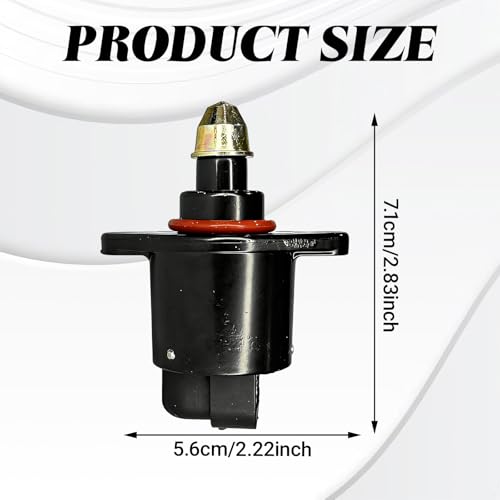KoiLuvGo 1PC Car Idle Air Control Valve, Throttle Stepper Motor for Stable Engine Operation, Compatible with King Kong Idle Motor Original Replacement, Parts OEM: 90380/10526/90325864