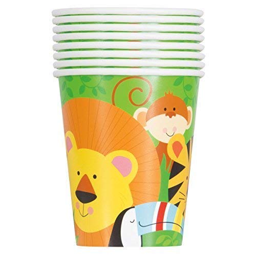 Jungle Animal Feestartikelen Verjaardagsfeestje Borden Cups Servetten Tafelkleed - Serveert 16 Gasten - Image 4