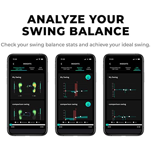 Salted Smart Insole With Motion Sensor - Golf Swing Posture Analysis Trainer - Track Weight Shift For Improves Distance - Connects Phones & Tablet Pcs Via Bluetooth - Ios/Android App (Series 2 - L) #TOP4
