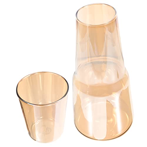 Amosfun Set Di Accessori Caraffa Per Lacqua Contenitore Per Collutorio Bottiglia Dacqua Da Comodino Supporto Contenitore Per Succo