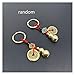 Cartoon Schlüsselbund Fortune Chinese Feng Shui Antike Münzen Schlüsselanhänger Glück Soild Gourd Keychain Reichtum Erfolg Schmuck Farbe Random Cartoon (Color : Black)