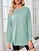 Odosalii Womens Tops Crewneck Sweatshirts Long Sleeve Shirts Loose Fit Tunic Tops Dressy Spring Fashion Basic Pullover